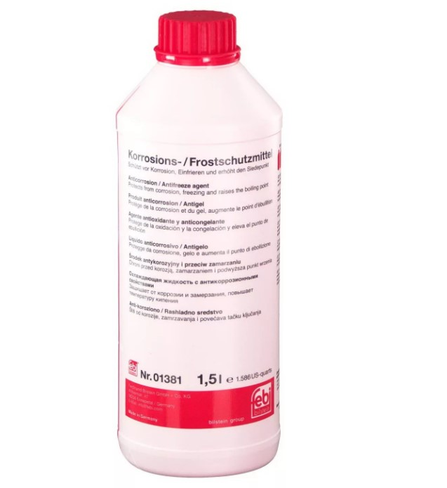 Купить запчасть FEBI - 01381 Антифриз красный "Korrosions-Frostschutzmittel", 1.5л