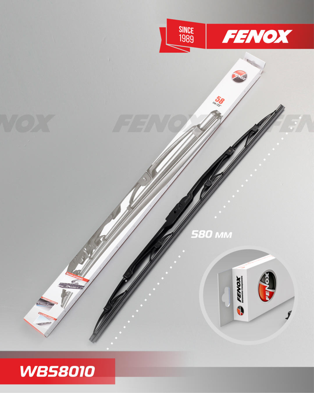 Купить запчасть FENOX - WB58010 Щетка с/о FENOX 580 мм (23") каркасная
