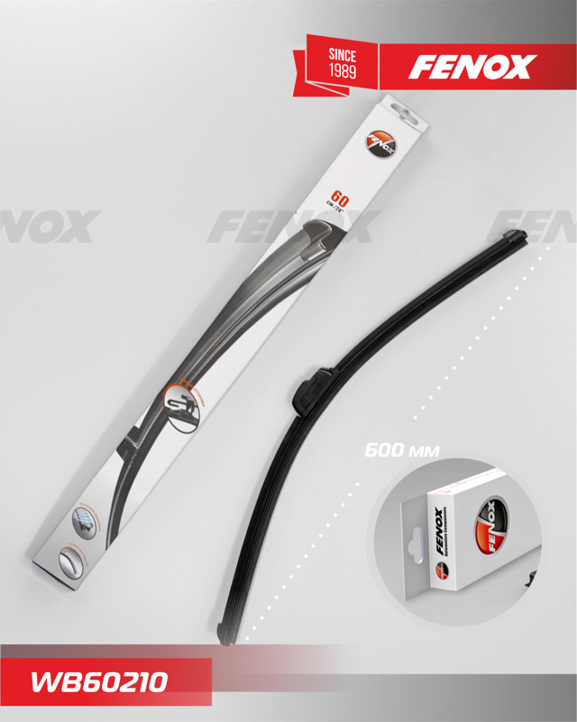 Купить запчасть FENOX - WB60210 Щетка с/о FENOX 600 мм (24") бескаркасная