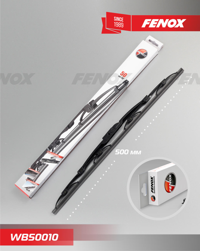 Купить запчасть FENOX - WB50010 Щетка с/о FENOX 500 мм (20") каркасная