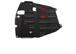 Купить АВТОБРОНЯ 111042081 Защита картера и КПП Автоброня, Chevrolet Captiva V - 2.2D, 2.4i, 3.0i, 2011-2015/Opel Antara V - 2.2D, 2.4i, 3.0i, 2012-2015, крепеж в комплекте, сталь, (Увеличенная, артикул замены 111.04216.1)1.8 мм