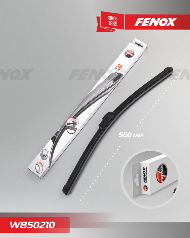 Купить запчасть FENOX - WB50210 Щетка с/о FENOX 500 мм (20") бескаркасная